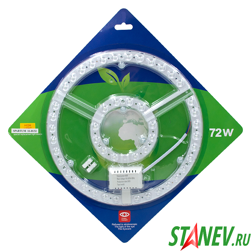 Модуль LED 72W на магнитах D-305мм 220V 6500K 10-30 Модуль LED 72W на магнитах D-305мм 220V 6500K 10-30