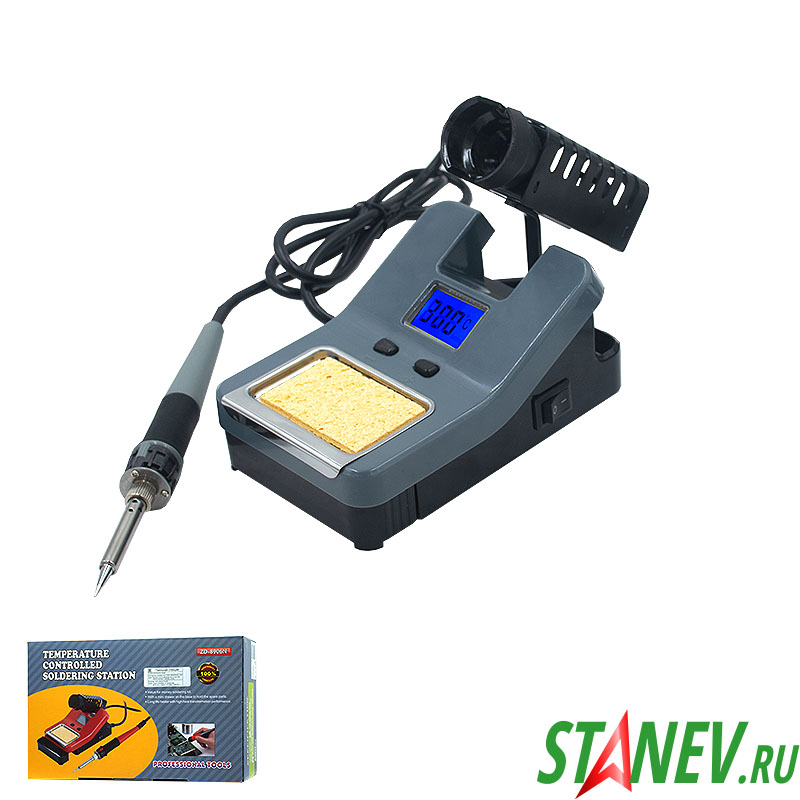 Паяльная станция ZD-8906N с регулировкой мощности 30W-220V подставка с губкой STANdart luxe 1-10 Паяльная станция ZD-8906N с регулировкой мощности 30W-220V подставка с губкой STANdart luxe 1-10