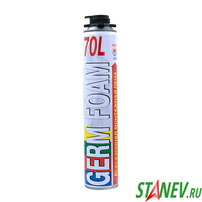 GERM FOAM Пена профессиональная 70L 750мл-950гр -12 GERM FOAM Пена профессиональная 70L 750мл-950гр -12