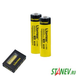 Аккумулятор 18650 3.7V 3500mA 10A Li-ion под LiGhtess 2-10 Аккумулятор 18650 3.7V 3500mA 10A Li-ion под LiGhtess 2-10