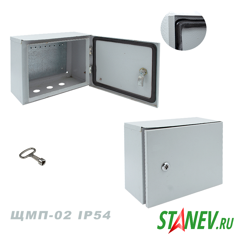 Электро Щит/шкаф уличный с панелью ЩМП-02 герметичный-IP54 (250х300х185) 1-10 Щит/шкаф уличный металлический герметичный с панелью ЩМП-02 IP54 (250х300х185) 1-10