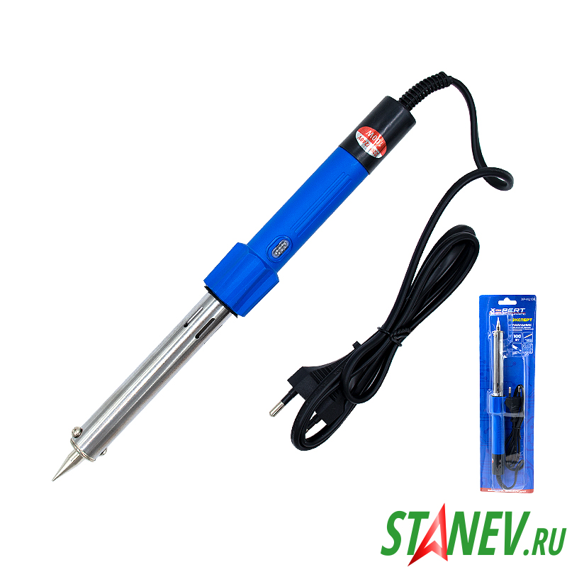 Паяльник с тонким медным наконечником XP-HL100 с индикатором 100W X-PERT 1-100 Паяльник с тонким медным наконечником XP-HL100 с индикатором 100W X-PERT 1-100