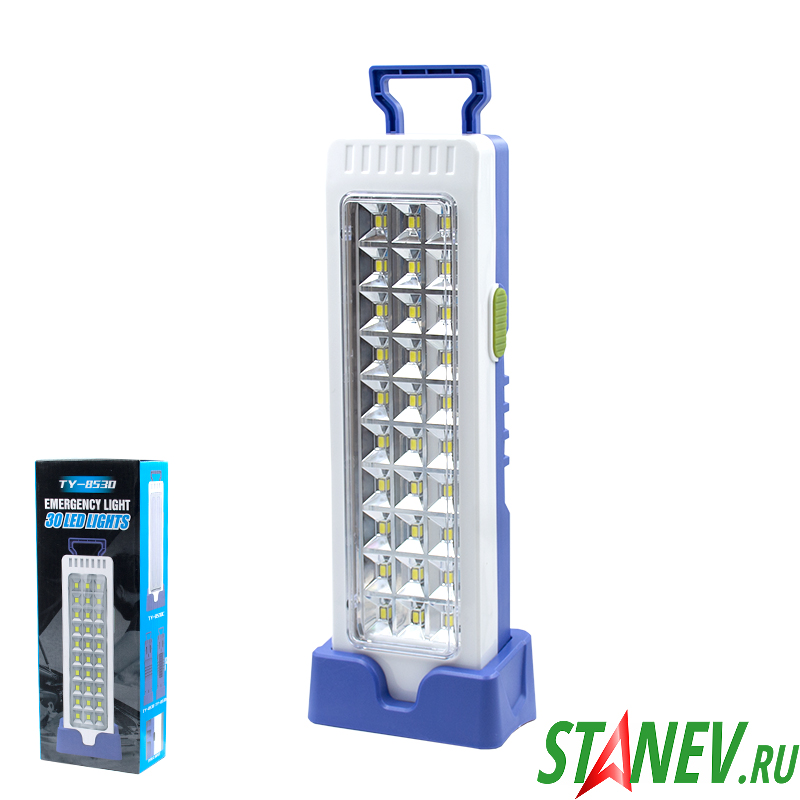 Фонарь светильник Аварийный перезаряжаемый TY-8530 30LED на длительную работу 1-60 Фонарь светильник Аварийный перезаряжаемый TY-8530 30LED на длительную работу 1-60