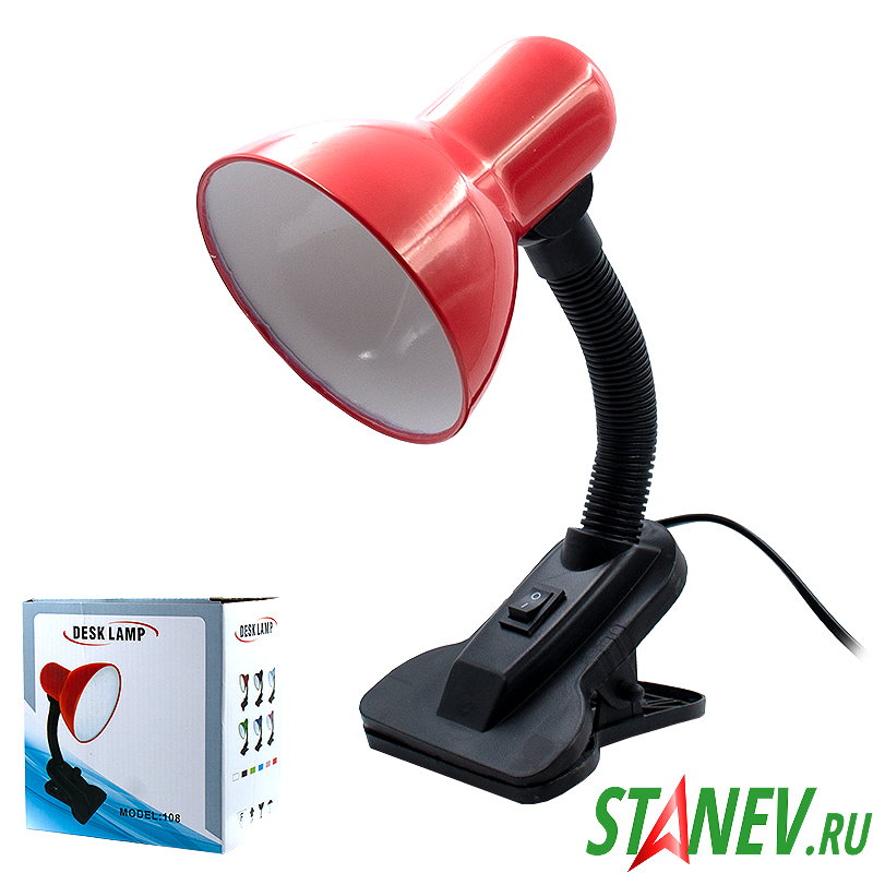Настольный светильник ШКОЛЬНИК на прищепке 60W цоколь Е27 No108 DESK LAMP 1-60 Настольный светильник ШКОЛЬНИК на прищепке 60W цоколь Е27 No108 DESK LAMP 1-60