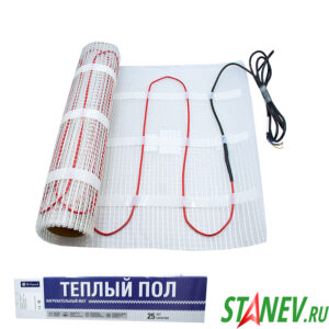 Теплый пол электрический Мат 8,0 м2 рулон 150W-1200W  0.5м*16.0м MrSpeed 1-1