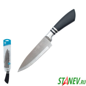 Нож KNIFE черная ручка цельнометаллический 300мм BH-1046 12-144