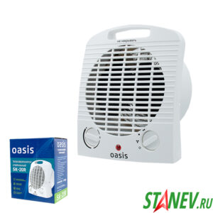 Тепловентилятор SK-20R регулируемая мощность 2000W - термостат oasis 1-8 Тепловентилятор SK-20R регулируемая мощность 2000W - термостат oasis 1-8