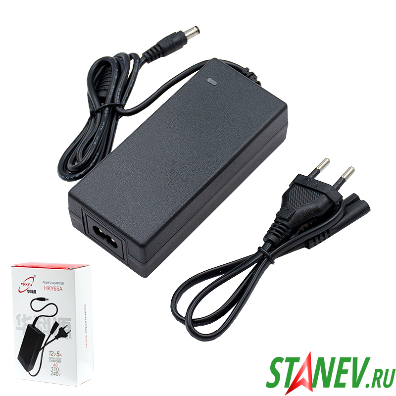 Блок питания 12V 5A штекер Ø 5.5*2,5 HKY65A МРМ 10-100 Блок питания 12V 5A штекер Ø 5.5*2,5 HKY65A МРМ 10-100