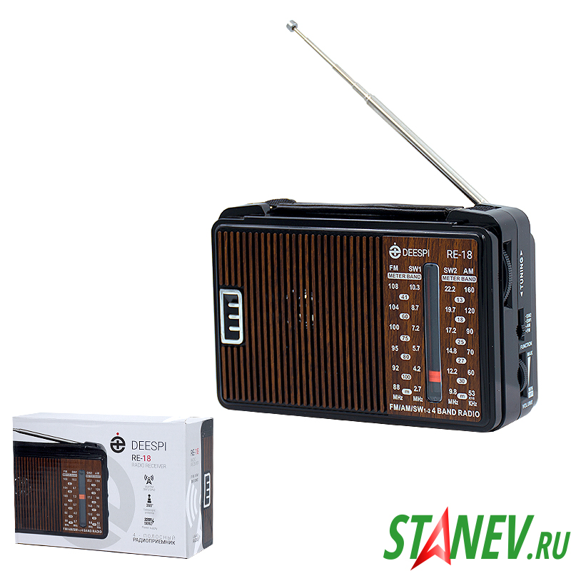 Радиоприемник RE-18 / 608 AM/FM/SW Deespi MPM 1-10 Радиоприемник RE-18 / 608 AM/FM/SW Deespi MPM 1-10