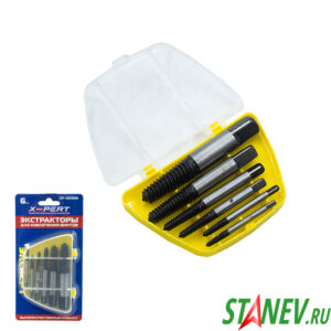 Набор Экстракторы 6 pcs XP-SE1006 для извлечения винтов X-PERT 12-120