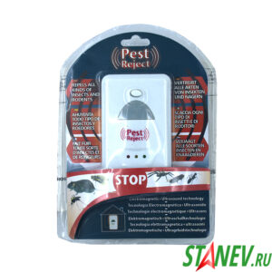Отпугиватель грызунов Ультразвуковой 220В PEST Reject блок в розетку 1-100