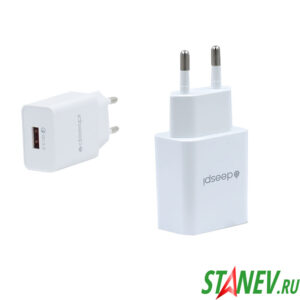 Сетевое зарядное устр 1-USB-18W Белый QC3.0 5V/3.1A MPM 20-100 Сетевое зарядное устр 1-USB-18W Белый QC3.0 5V/3.1A MPM 20-100
