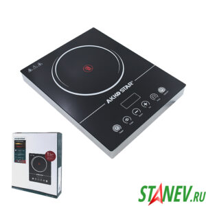 Плита варочная инфрокрасная стеклокерамика 1-комф 2000W-220V AKKO STAR 1-6 Плита варочная инфрокрасная стеклокерамика 1-комф 2000W-220V AKKO STAR 1-6