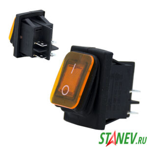 Рокерный выключатель Силикон клавиша IP55 Широкая 30А-250V ВКЛ-ВЫКЛ KCD4-WF 50-1000